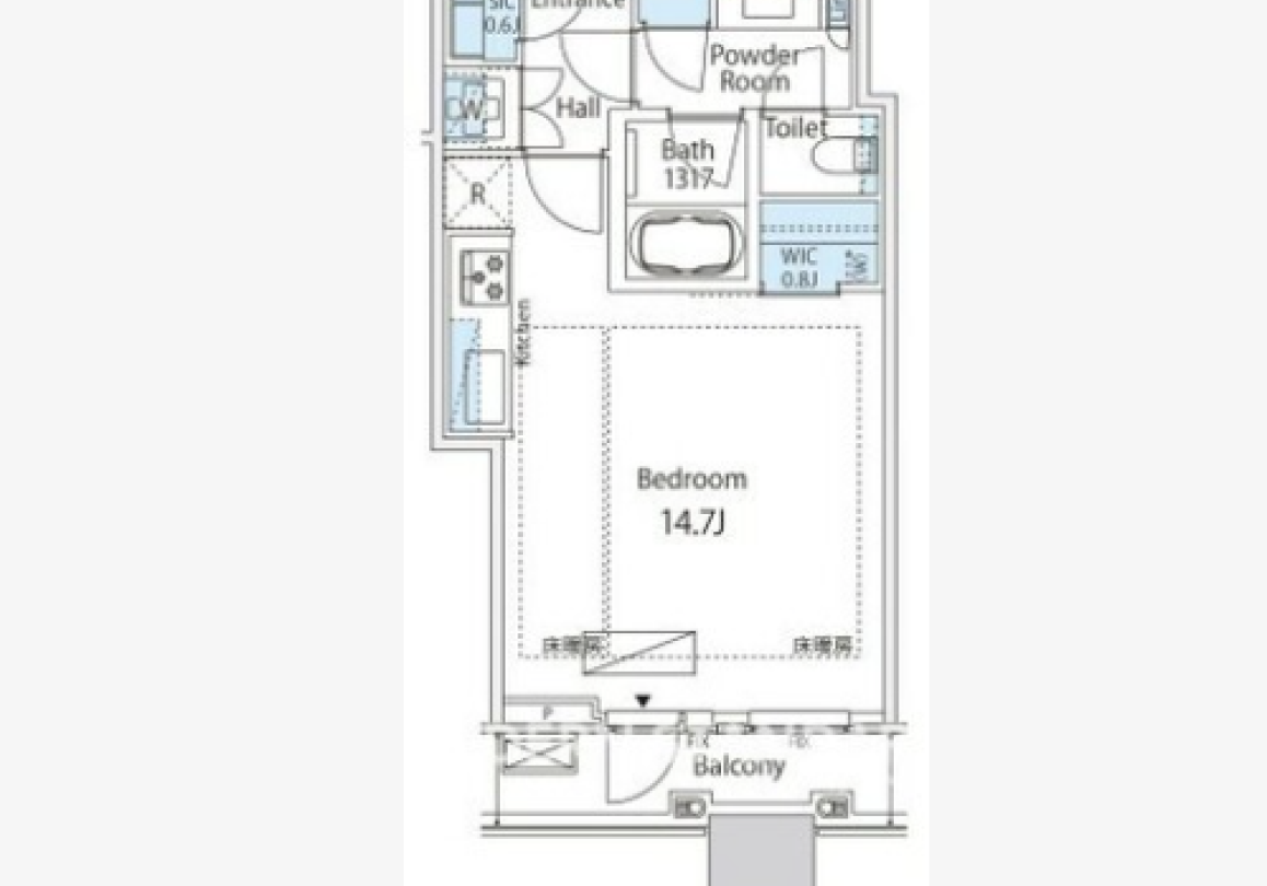 22階 / 68.50㎡ / 2LDK 写真2